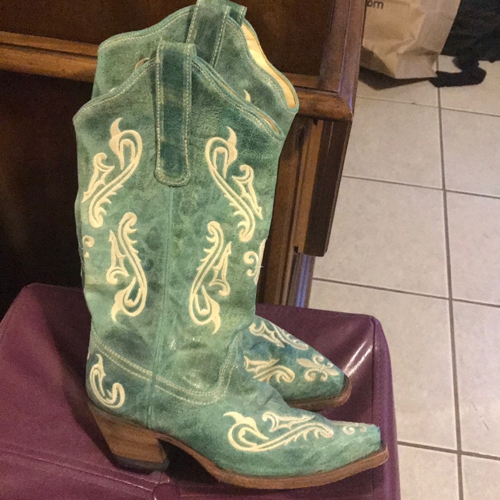 Turquoise Cowboy Boots